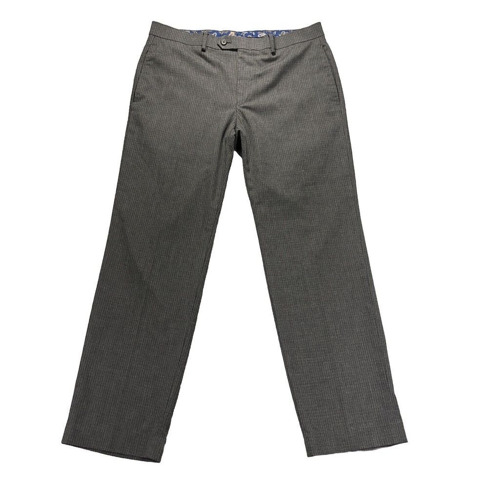 Lauren Ralph Lauren Dress Pants Mens 34x30 Gray Check‎ Straight Slacks Office